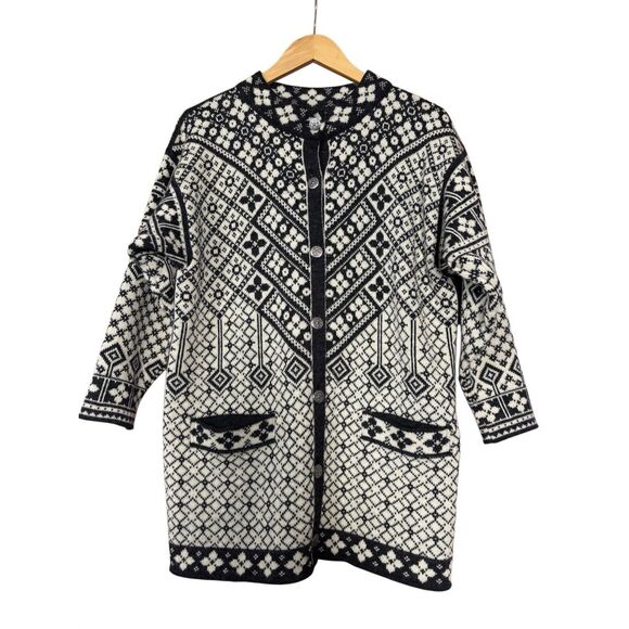 Dale of Norway pure wool cardigan button up sweater women’s size small Nordic fa - Picture 1 of 13